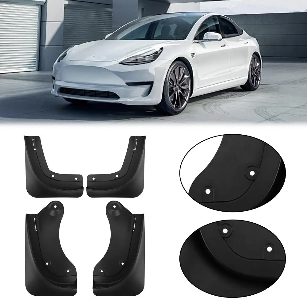 

Mudguards For Tesla Model Y Juniper 2025 Car Wheel Mud Anti-Sand Flaps Splash Guards MudFlaps Front Rear Fender TPE Protector