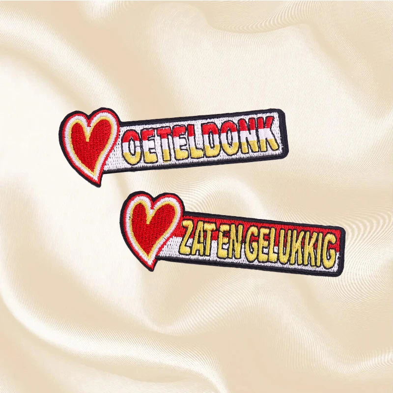 2-5 Stuks Set Nederland Oeteldonk Embleem Borduren Patch Op Kleding Jassen Carnaval Voor Nederland Ijzer Op Patches voor Kleding
