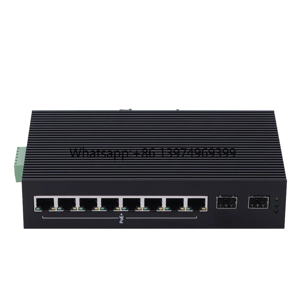 InMax Manufacturer 1000m Industrial Poe Switch for Cctv 10 Ports Ethernet Switch