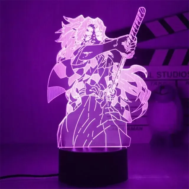 Anime Demon Slayer Tanjirou Nezuko Led Night Light for Child Bedroom Decor Zenitsu 3D Action Figures Table Lamp Birthday Gift