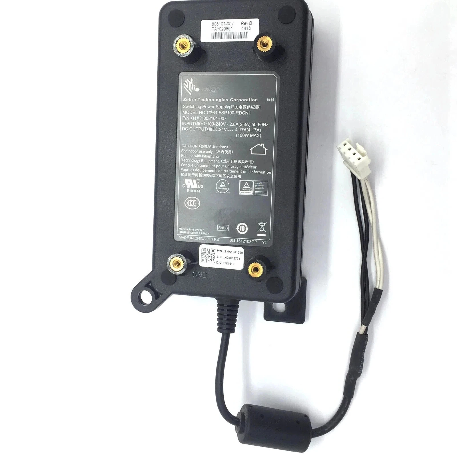 

Power Supply Fits For ZEBRA ZT210 ZT230 FSP100-RDCN1 ZT200 ZT 200 ZT 230