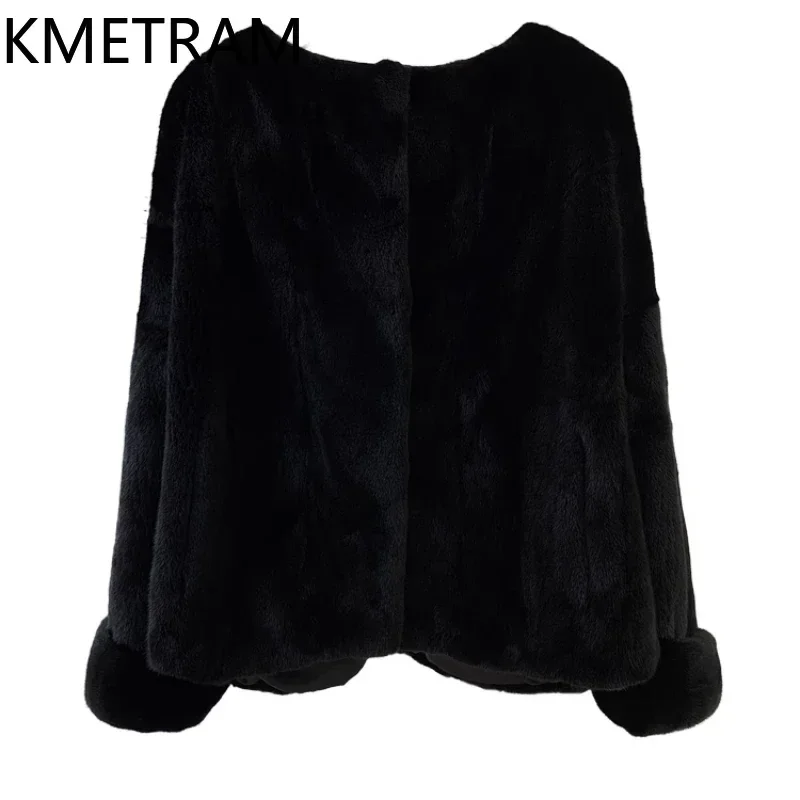 Naturalne futro z norek Kobiety Luksusowa kurtka futrzana w stylu koreańskim Zima Nowość w odzieży wierzchniej Wysokiej jakości odzież damska 2024 Fourrure