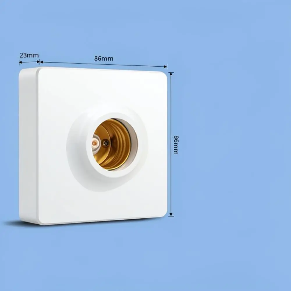 Light Bulb Holder E27 Socket For For AOKOLa 86 Type Wall Base Flush Surface Mount Electrical Fitting LED Connection