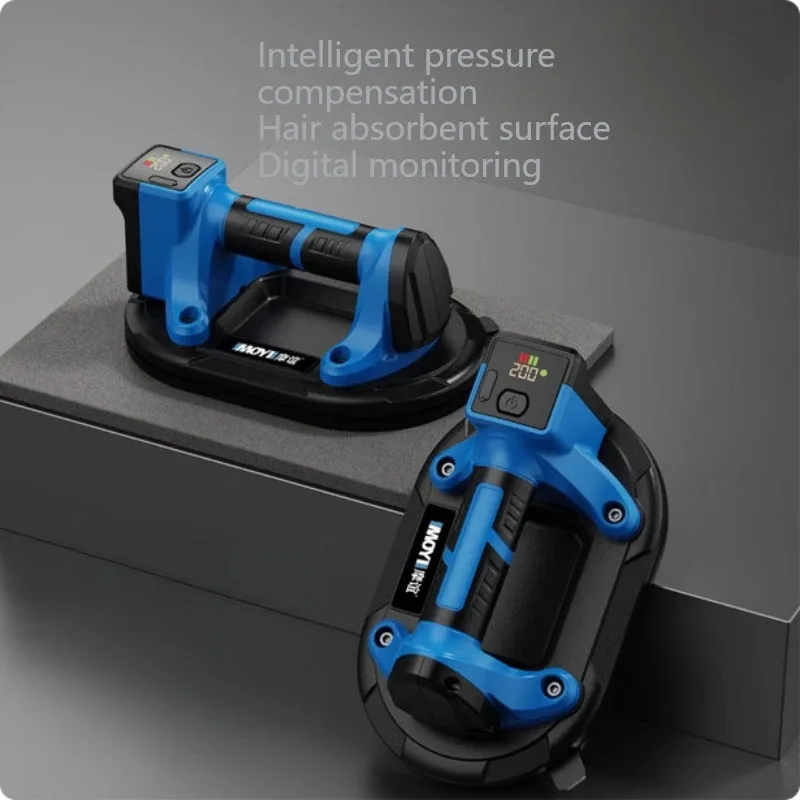 Ventosa elétrica levantadora a vácuo - 500KG resistente para superfícies ásperas, telhas, vidro, lajes (10 polegadas) à prova d'água