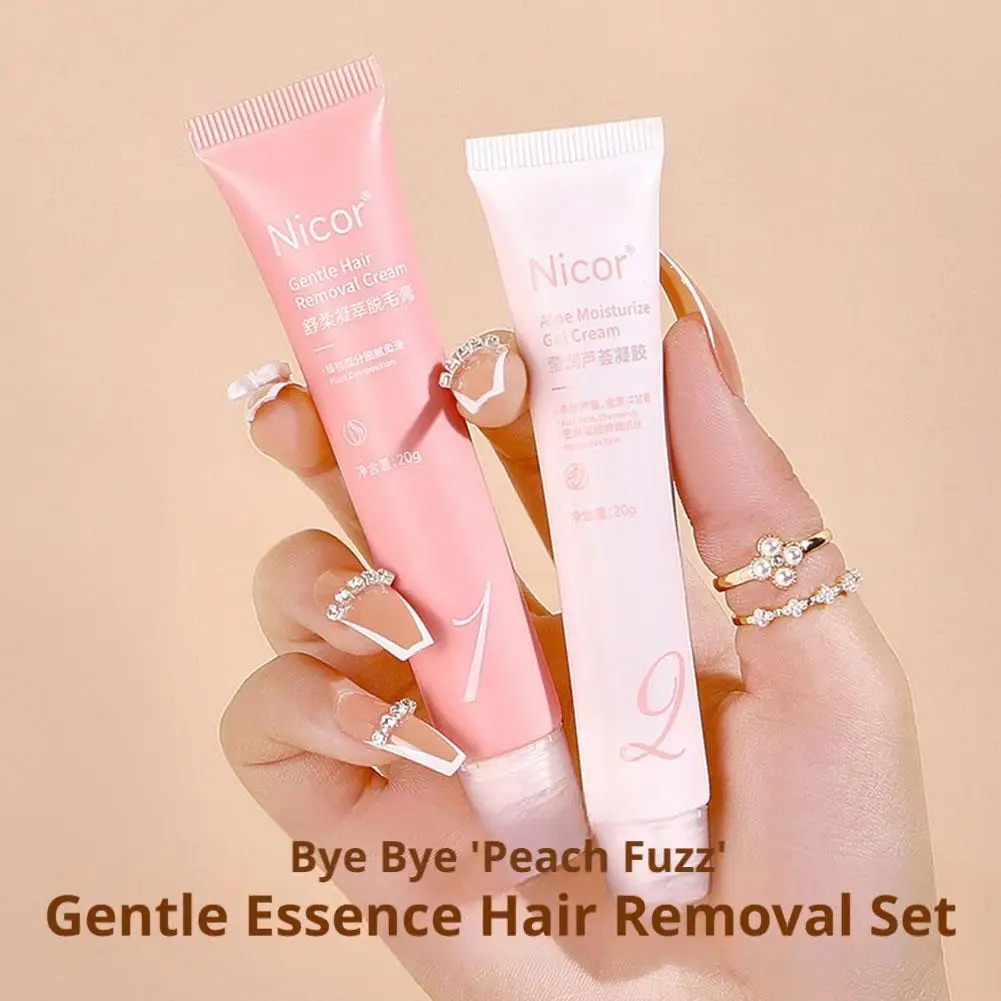 Effective Painless Hair Remover For Lip Face Arm Armpit Leg Long-Lasting Soothing Hydrating Soothing Epilator Cream For MenWomen