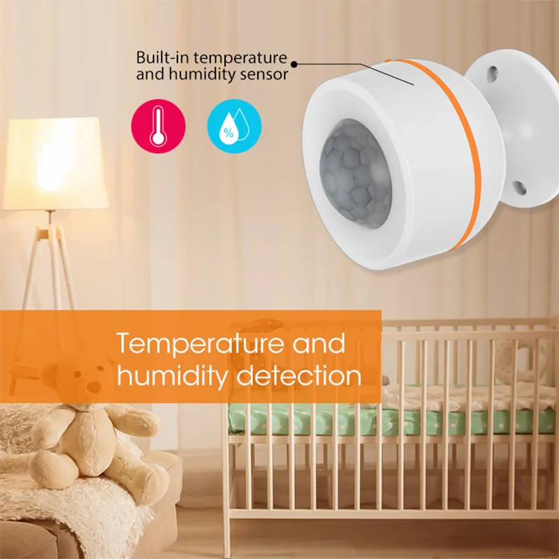 Tuya Zigbee Smart PIR Motion Sensor,IR detects motion sensor Battery Powered or USB Charge,Works with TUYA Smart Life APP