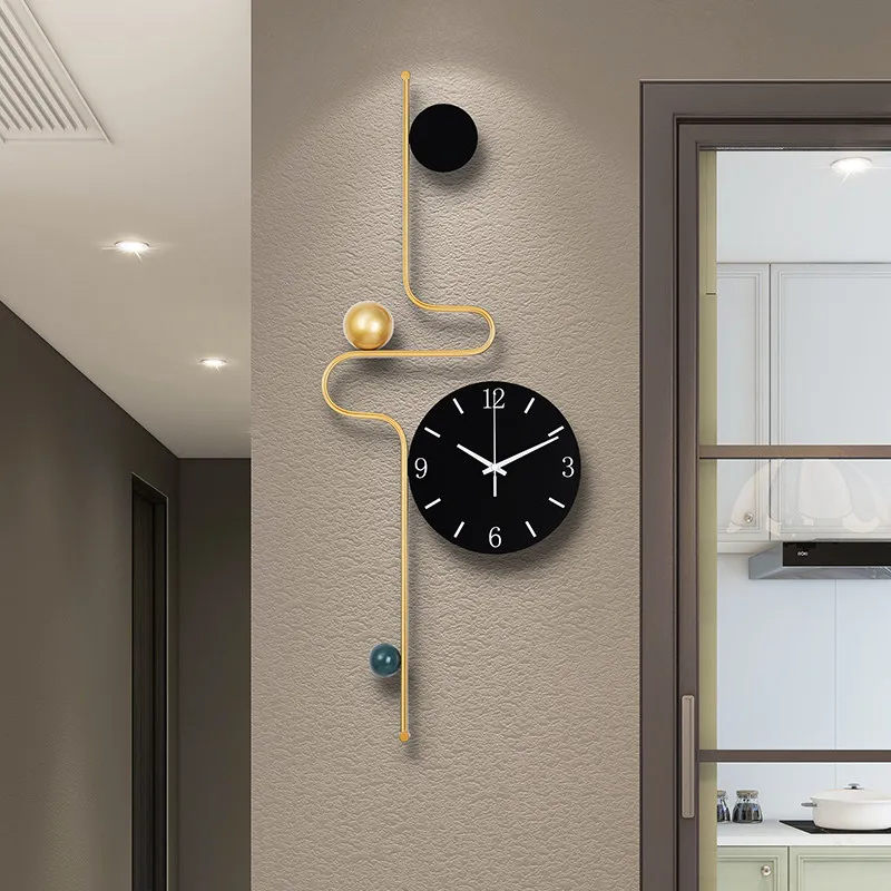 Design European Wall Clocks Aesthetic Metal Interior Design Fashion Wall Clocks Mechanic Modern Reloj De Arena Minimalist Decor