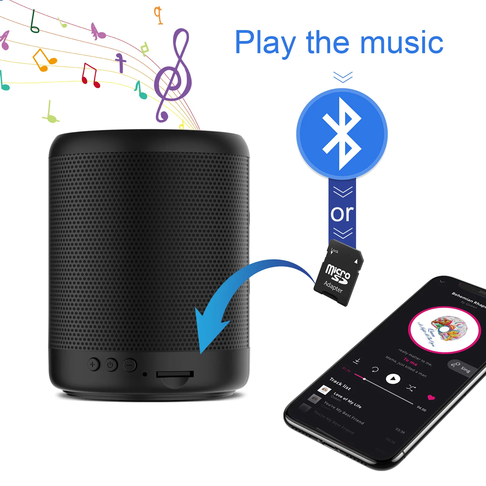 

1080P HD Mini Wifi Camera Bluetooth Speaker Home Security Surveillance Two-way Remote Intercom Night Vision Cam 3600mah Battery