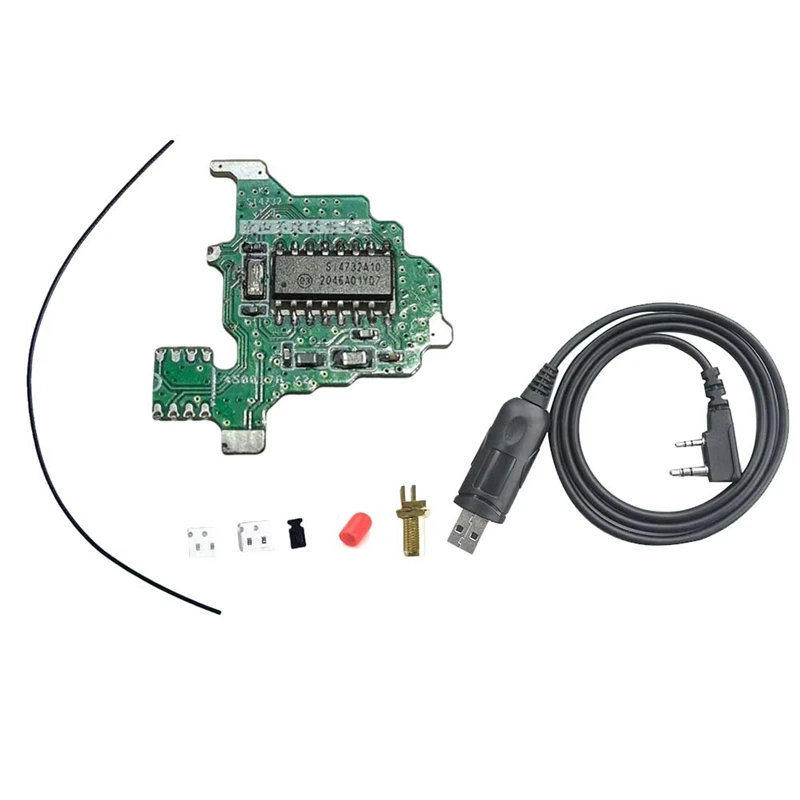 SI4732 Radio Modification Module+USB Programming Cable For Quansheng UVK5/UVK6 Shortwave FM Dual Antenna Solution