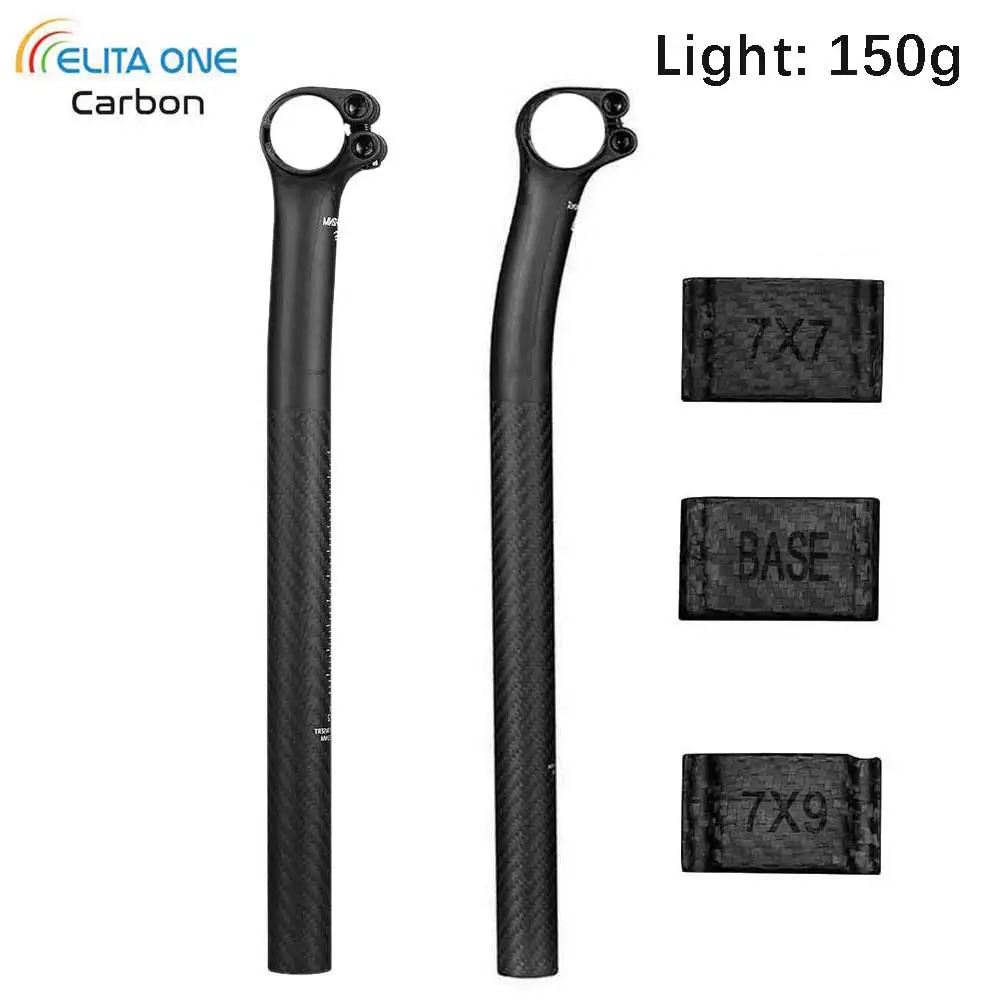 

elitaone Carbon Seat post Setback 5/20mm MTB/Road Bike Seatpost carbon fiber half shells HP20/05