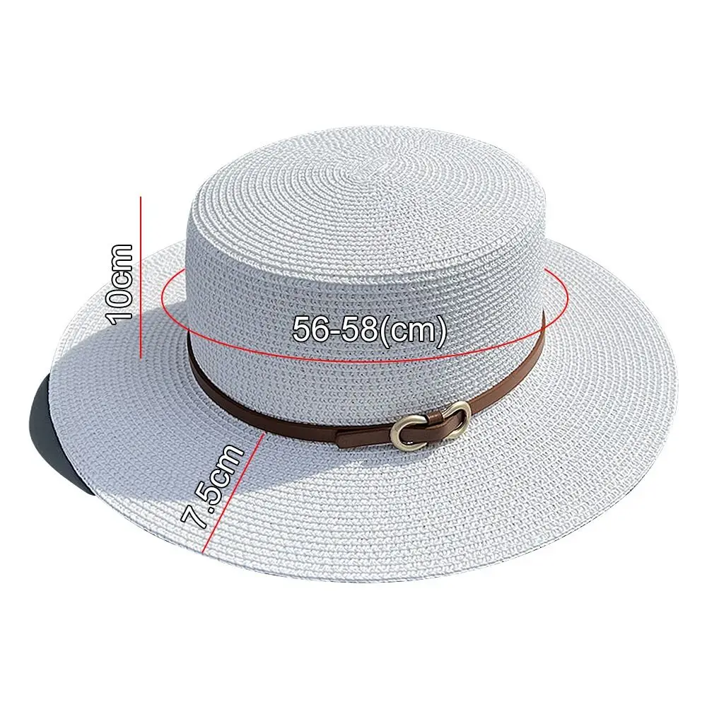 Fashion Summer Women Wide Brim Natural Straw Hat Chapeau Female Sun Hats Boater Black Panama Beach Hat Sombrero Mujer Fedora Cap