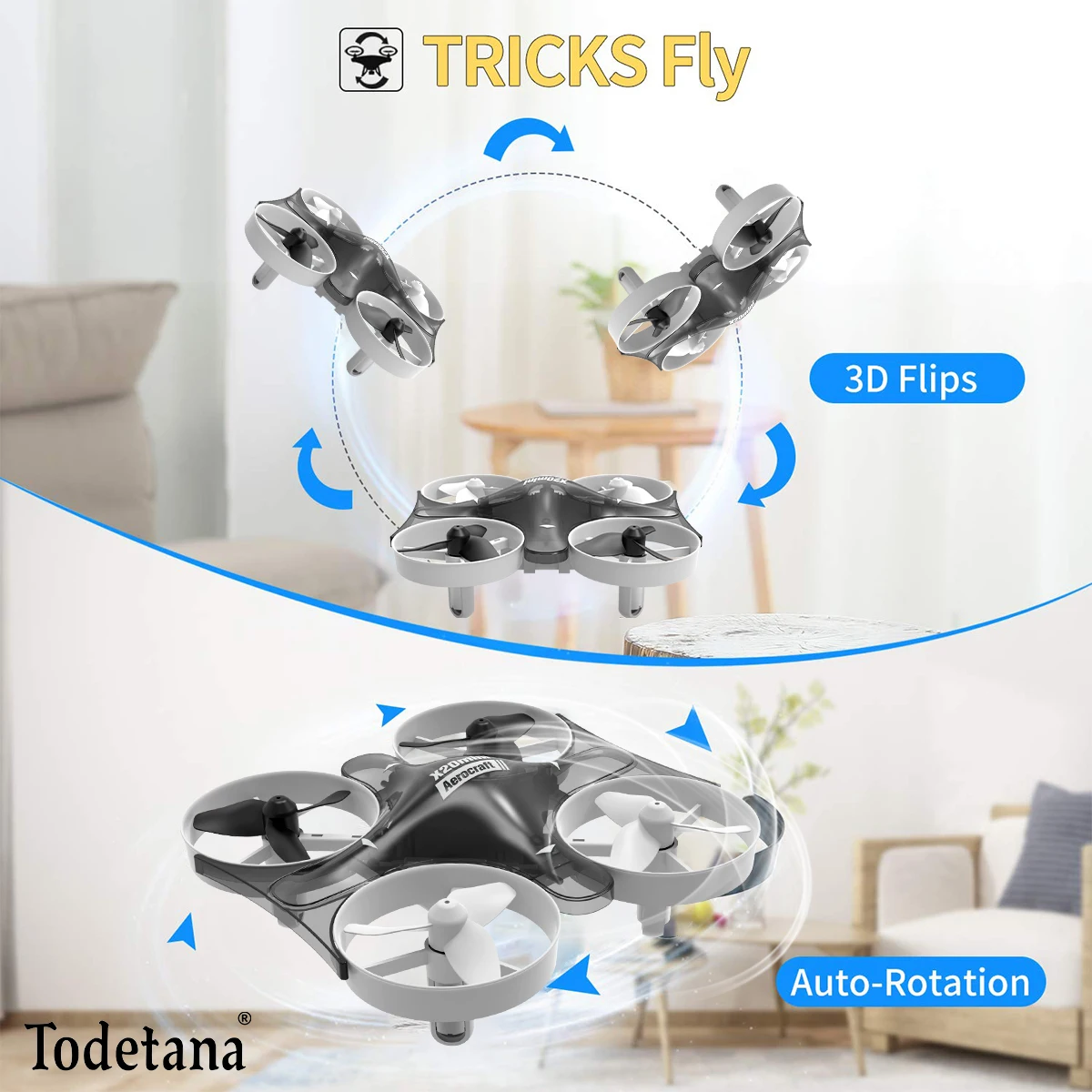 

All - New X20mini Drone: Effortless Flying, Impressive 360° Stunts, Headless Mode & Night Lights for Thrilling Adventures