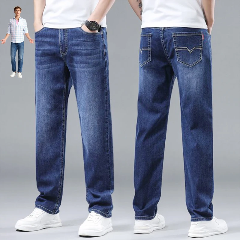 Kpop شيطان هنتر نفس النمط الجينز 2025 الكورية موجة السراويل الرجالية غير رسمية مستقيم موضة جينز سترتش الرجال Jinu سر Abay