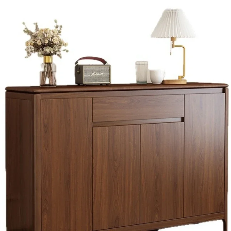 Storage Strong Convenient Fashionable Shoe Cabinet Smooth Luxury Refined Walnut Polished Shoe Cabinet Mueble Zapatos Furniture