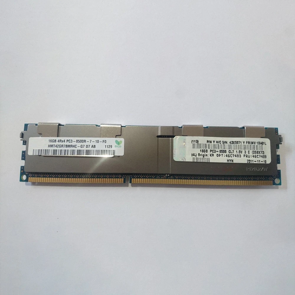 

1 Pcs For IBM RAM X3850 X3690 X5 46C7483 46C7489 43X5071 16GB DDR3 1066 Server Memory