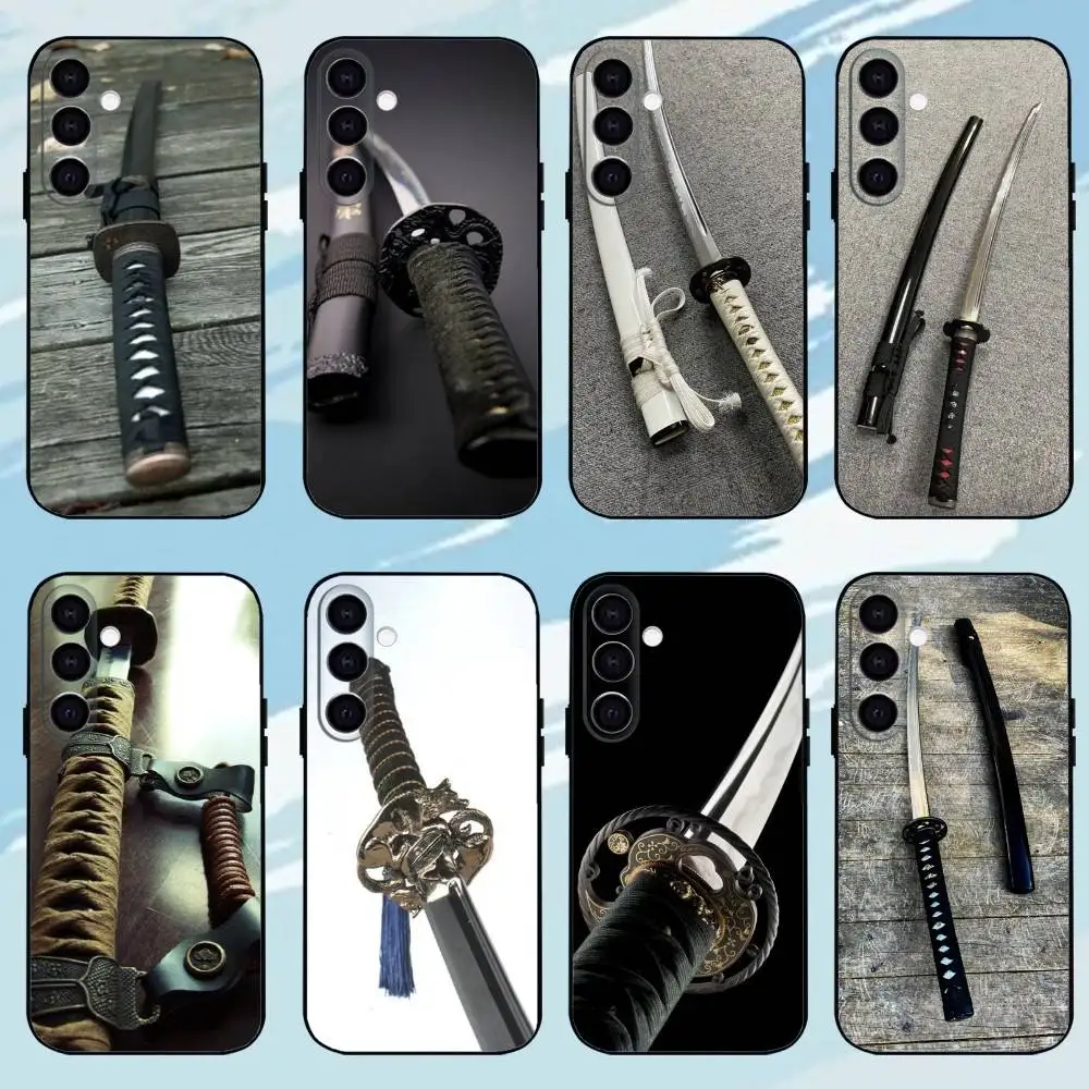 

Katana Phone Case For Samsung Galaxy A73,A72,A71,A70,A53,A52,A51，Black Shell ll