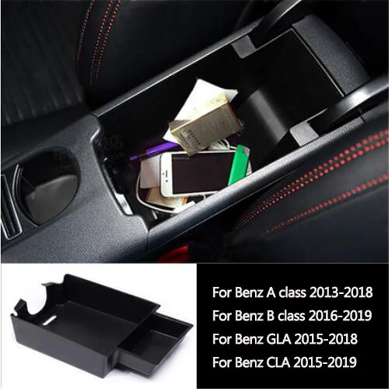 Car Styling Accessories Central Armrest box For Mercedes Benz A B C E class CLS GLA CLA GLK GLC M/GLE/GL/GLS-Class