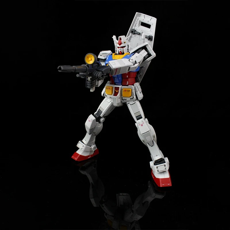 BANDAI Anime In Stock MG 1/100 RX-78-2 GUNDAM Ver.3.0 MOBOLE SUIT GUNDAM Model Kit Assembly Plastic Action Toy Figure Gift