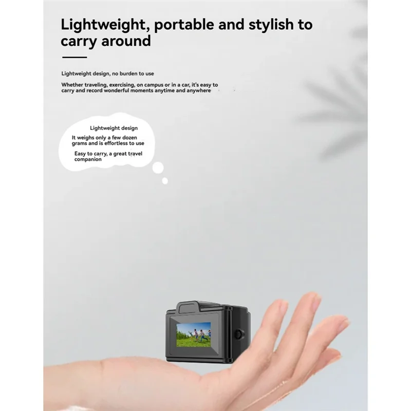 DIGIT-HD 1080P Mini Camera Portable Sports Camcorder Ultra Compact Video Recorder With 0.96 Inch Screen Flash Lamp Small Retro