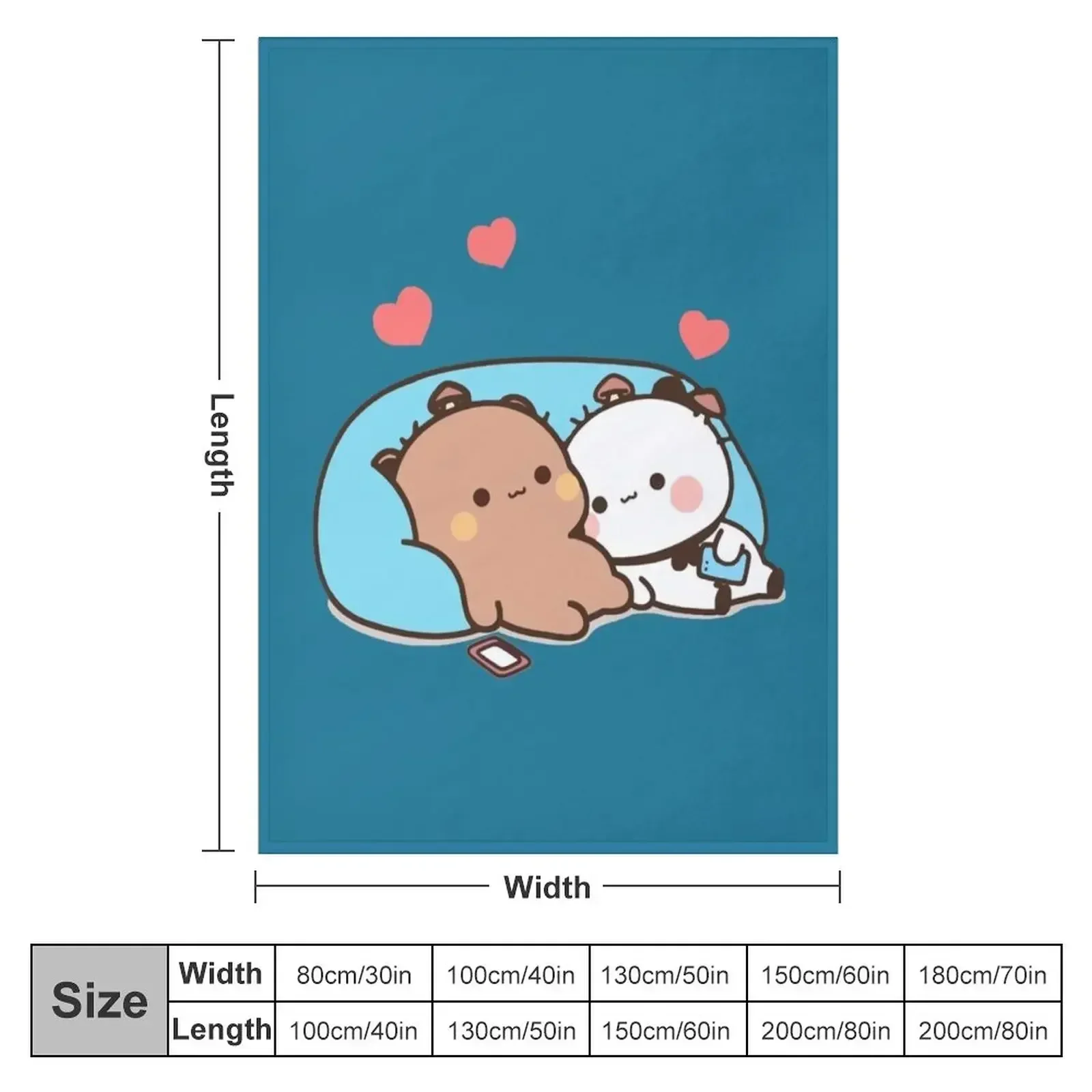 Bear and Panda Bubu Dudu Balloon Throw Blanket heavy to sleep Plush Thin blankets and throws Blankets