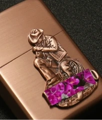 NTL 7 style purple copper  sooting sticker COWBOY MBO kerosene  lighter