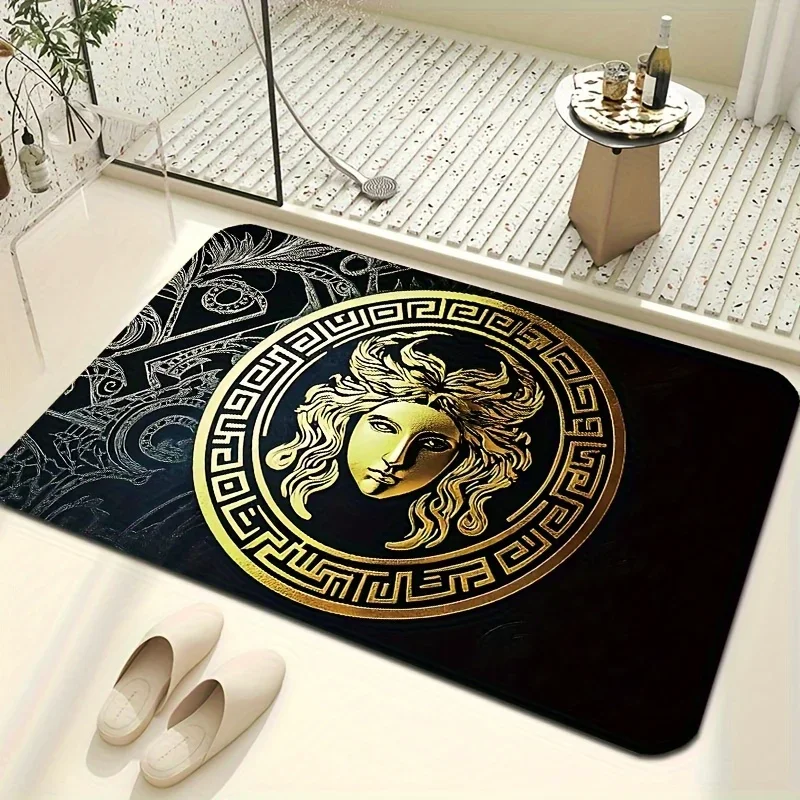 VIKAMA Creative Cool Carpet Warrior Doormat Waterproof Non-Slip Kitchen Rug Bathroom Mat Rug For Bedroom Carpet For Live Room