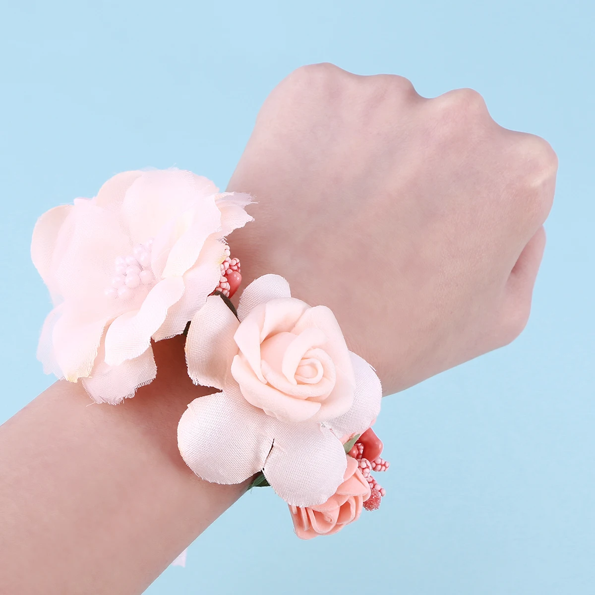 

Flower Garland Headband Bracelet Bridal Wedding Headpiece Party Wreath Hair Child