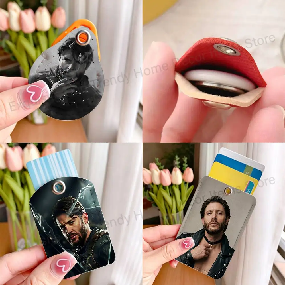 J-Jensen Ackles S-Soldier Boy Holder Keychain For Bank Business Work Card Holder Student Card Protective Case Bus Card