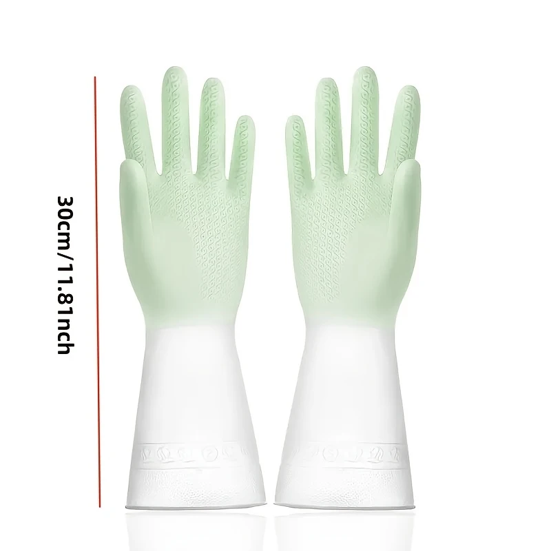 1 Pair Kitchen Gloves With Non Slip Grip, Suitable For Washing Dishes, Cleaning, And Household Items, Cleaning Gloves