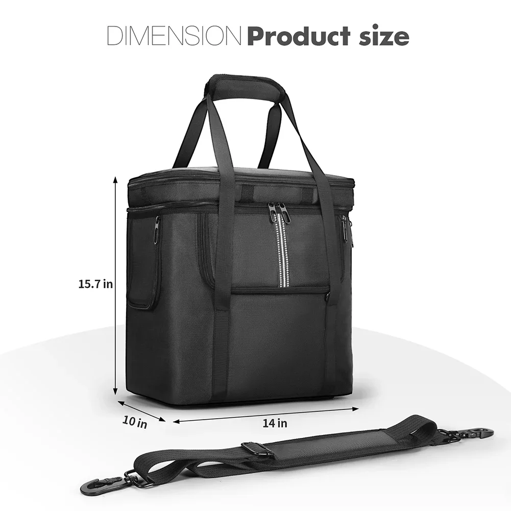 Carrying Case for BLUETTI Portable Power Station AC180/AC2A Travel Storage Bag Waterproof Anti-drop with Shoulder Strap & Handle image 6
