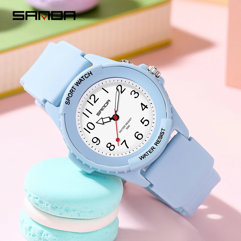 Fashion Light Blue Women Watches Quartz Ladies Watch Waterproof 50M Luminous Display Casual Girls Watch for Woman montre femme