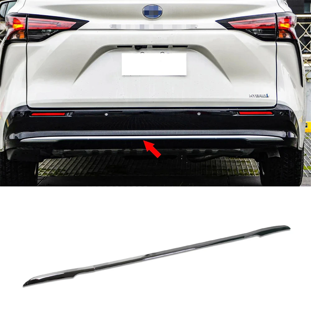 

For Toyota 2021--2025 Sienna LE XLE Model Chrome Rear Bumper Guard Protector Plate Cover Trim Body Kit Accessories