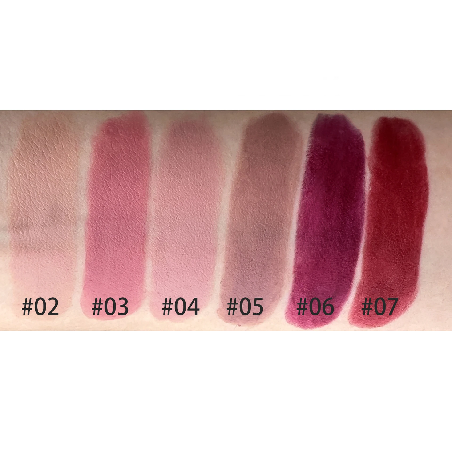 Batom de veludo fosco, rosa rosa, cor nua, renderização, duradouro, copo antiaderente, batons sexy, impermeável, beleza, maquiagem de lábios, cosmético