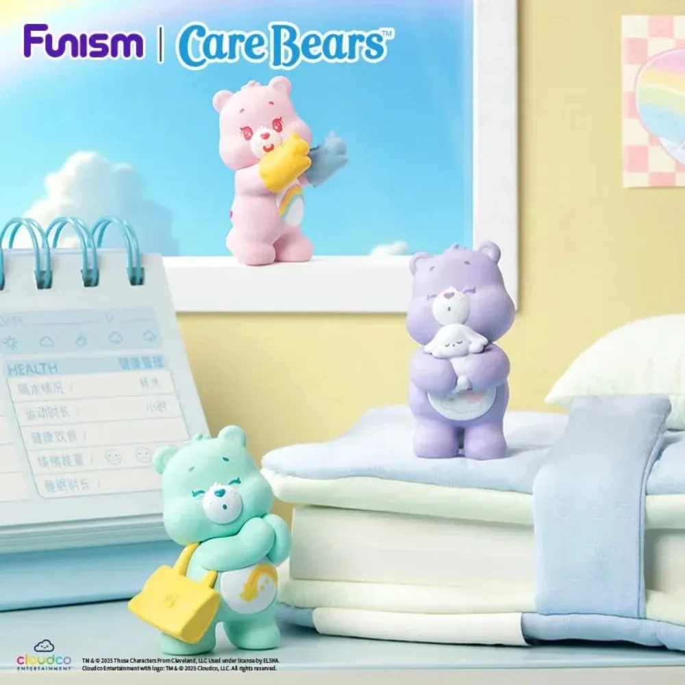 FUNISM Care Bears Little Things Series Cubby Face Blind Box Action Figure Leuk cadeau voor kinderen Verjaardagsfeestje Series Blind Box