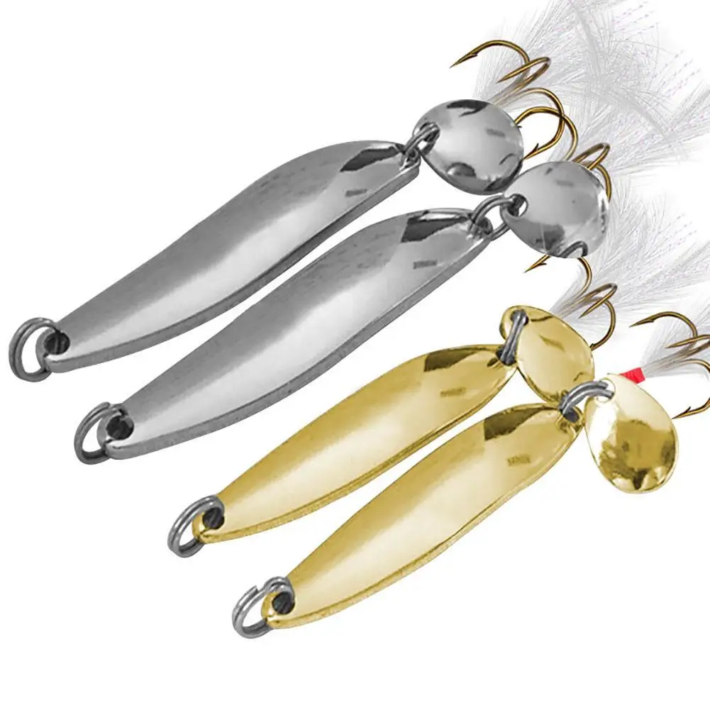 

5/7/10/13g Premium Fishing Lure With Feather Willow Blades Metal Spinner Bait For Seawater Freshwater