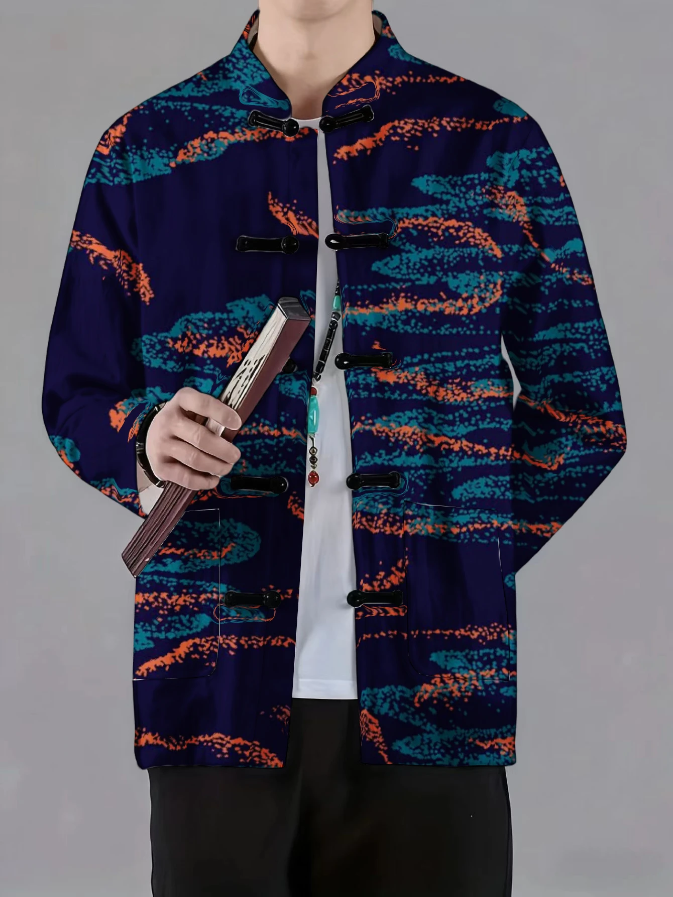 เสื้อแจ็คเก็ตผู้ชายคอจีน ติดกร - Craft And Art Difference บทวิจารณ์และราคา