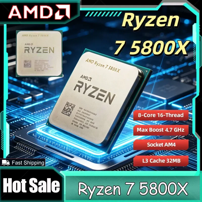 

AMD Ryzen 7 5800X 8-Core 16-Thread 3.8GHz Unlocked AM4 Gaming Desktop Processor Bulk No Retail Box