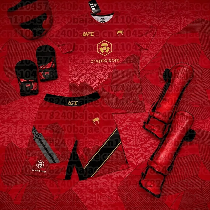 

Men's UFC Boxing and Fighting Competition Wear for Summer 25-26, Casual, Breathable and Fitness Short-sleeved T-shirt for Men