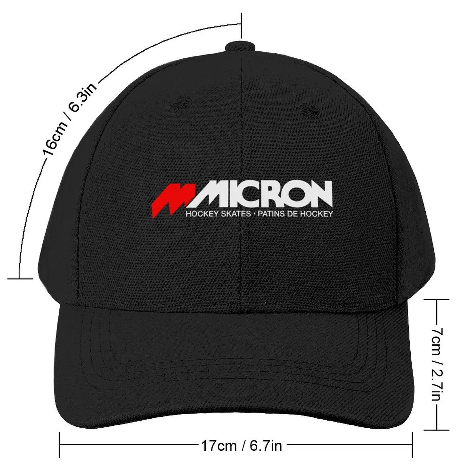 Micron Retro Ice Hockey Logo 4 Baseball Cap Uv Protection Solar Hat hiking hat Snap Back Hat Ball Cap Hats Woman Men's