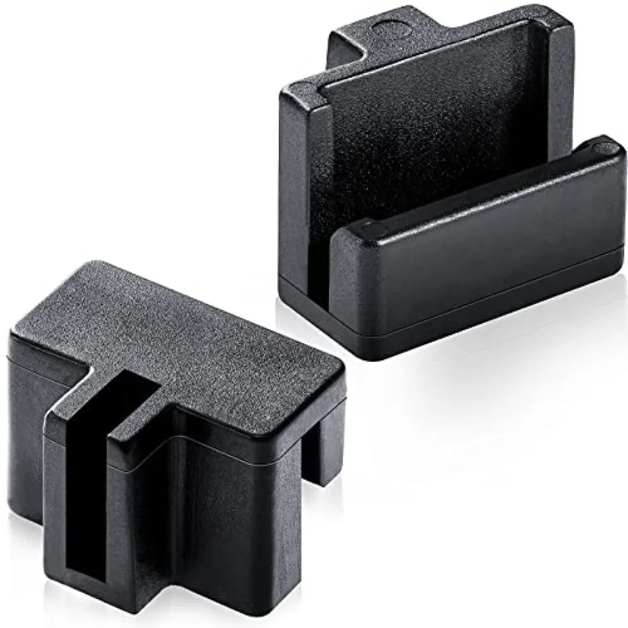 

20 Pieces Hanging File Rail Clips Specialty Storage Black File Folder Plastic Rail Clip, Plastic Folder for Wood Drawers, Keep