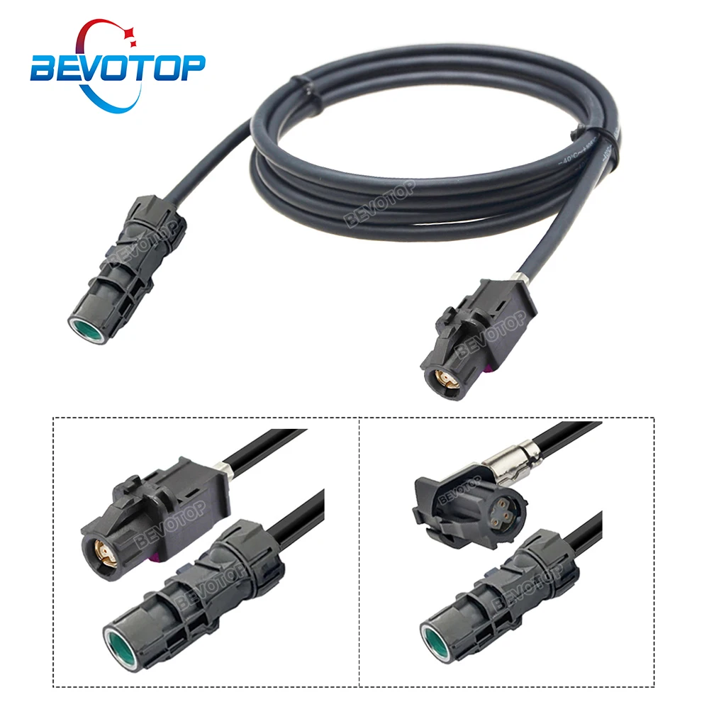 

1PCS Waterproof HSD A Female to Non-Waterproof HSD A Female Straight/RA 90° Jack Car Video LVDS Line High Speed 4 Core 535 Cable