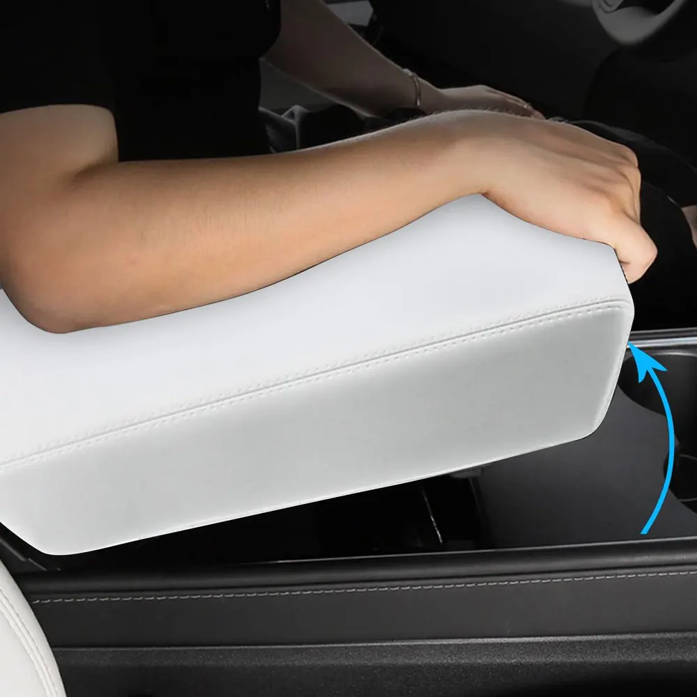 For Tesla Model 3 highland Model Y Center Console Cover Armrest Box Protector Lid Pad Central Control Mat Waterproof Leather