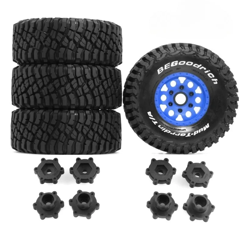 Off-Road Tires Wheels 4PCS 126*48 mm for 1:8 RC Off-road Car Buggy Arrma HSP HPI Trxs RC Model Car Haul Truck Accessories