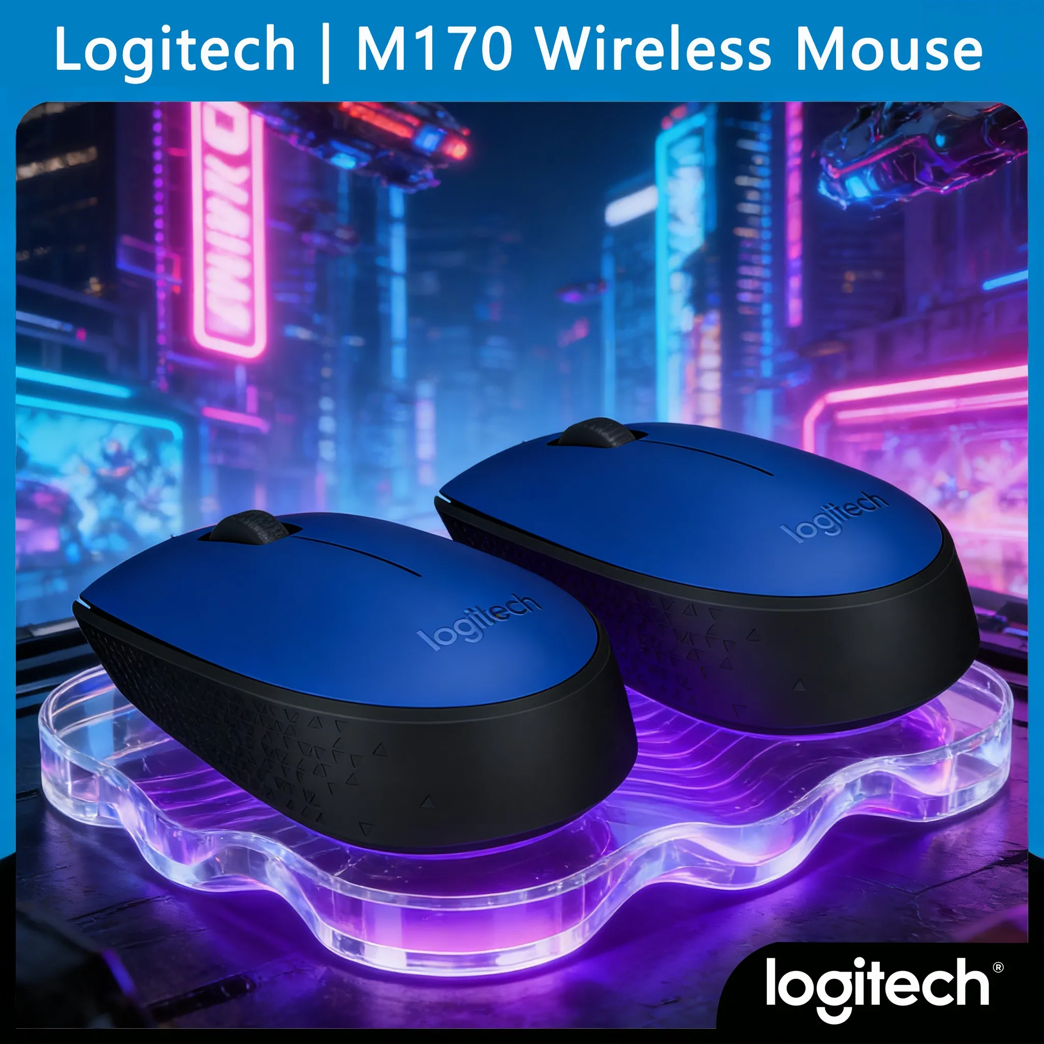Diseño Duradero: Ratón Inalámbrico Logitech M170