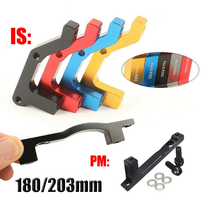 PM/IS Bicycle DIsc Brake Adapter 180mm 203mm Bike Rotor Adapter Road Mountain Bike Disc Brake Caliper COnverter