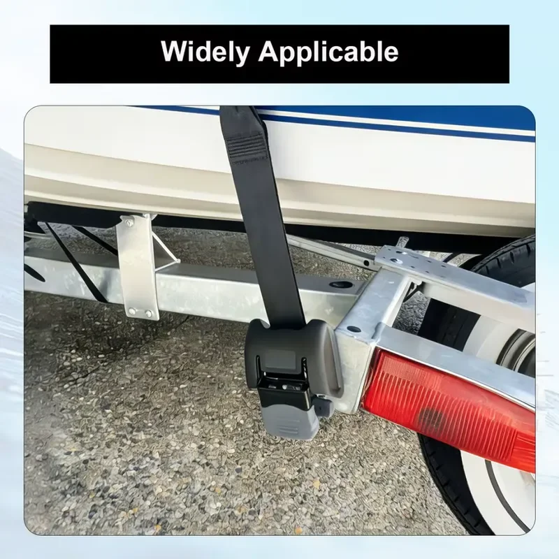 Heavy Bolt Stern Tightening System Retractable 2x43 Ratchet with 2500 lbs Break Strength 2-piece Safe Hauling Kit