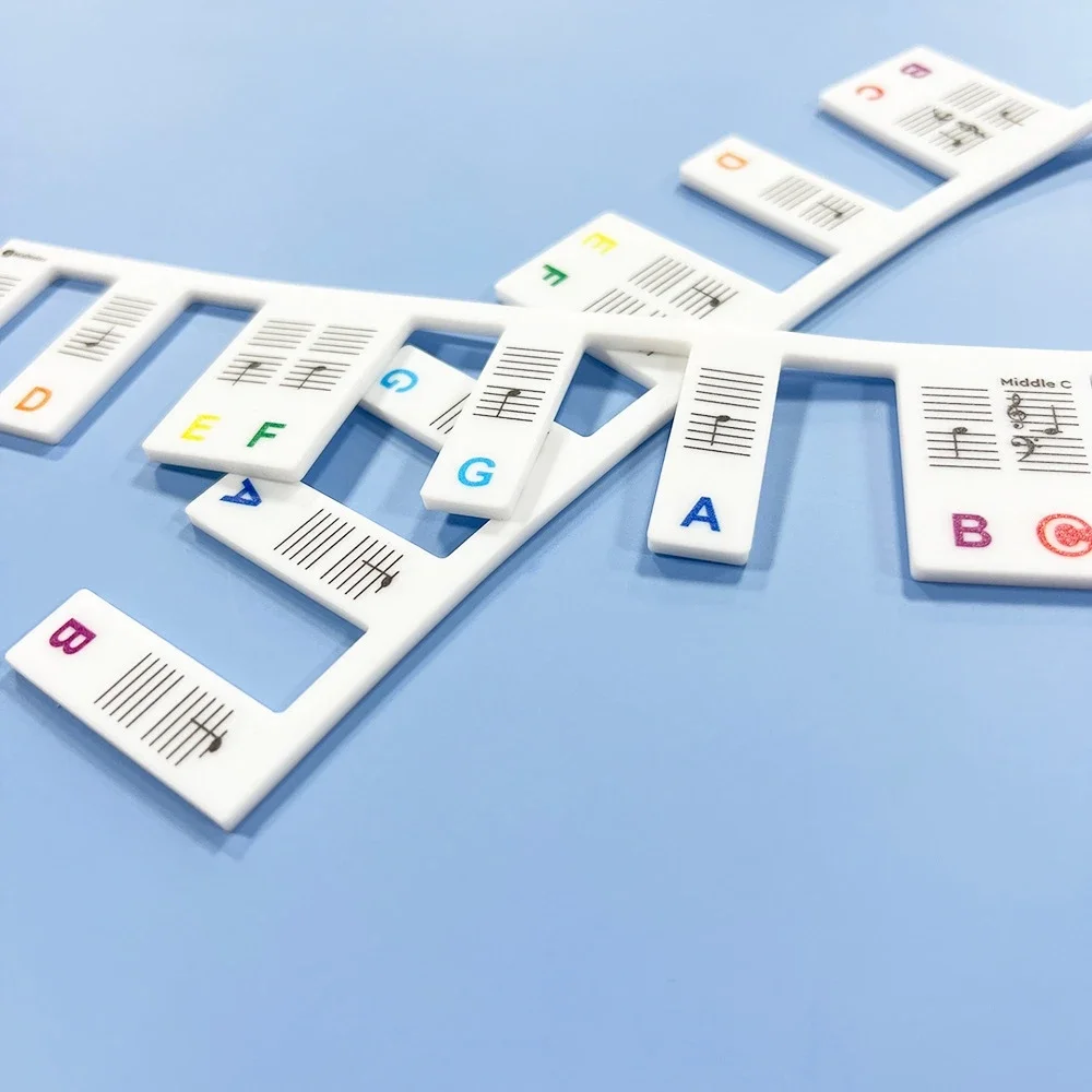 

88 Key Removable Piano Keyboard Stickers – Residue-Free Note Labels, Beginner Piano Notes Learning Guide for Digital Pianos