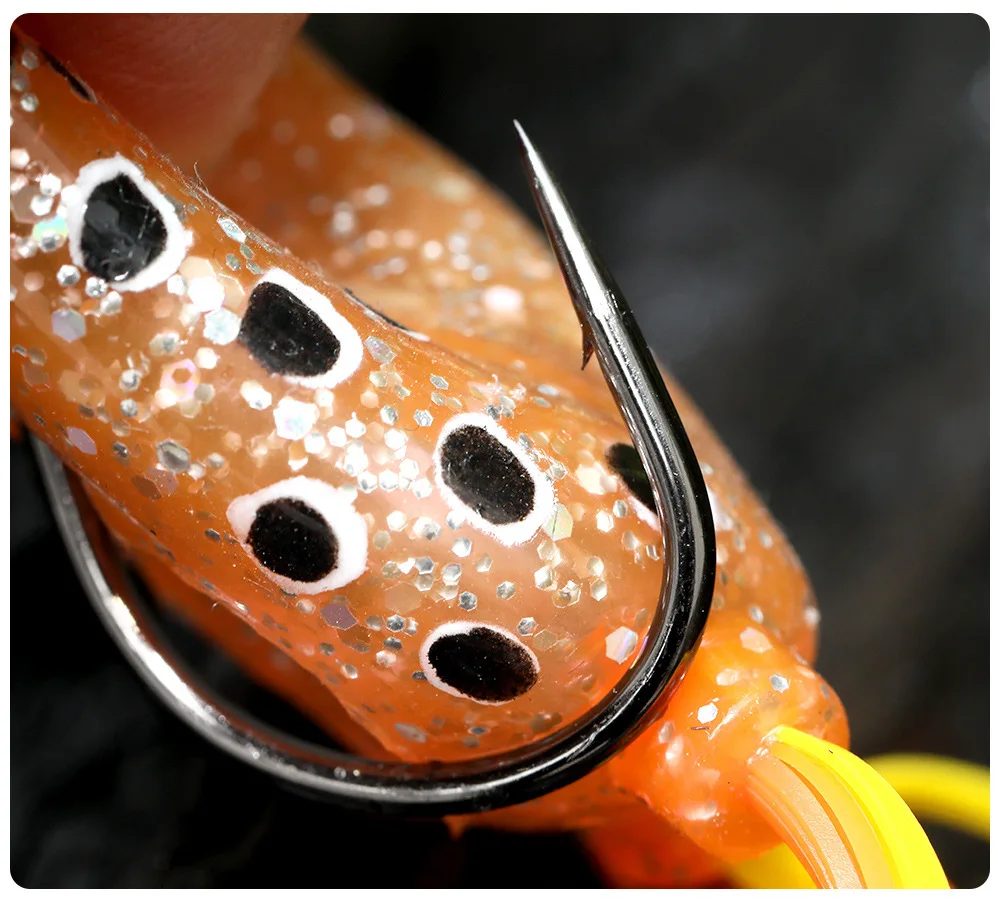 Angeln Locken Big Mouth Frosch 6cm 16g Ändern Frösche Künstliche Köder Weichen Köder Traktor Popper Fangen Snakeheafd fisch Bass – Detail 15