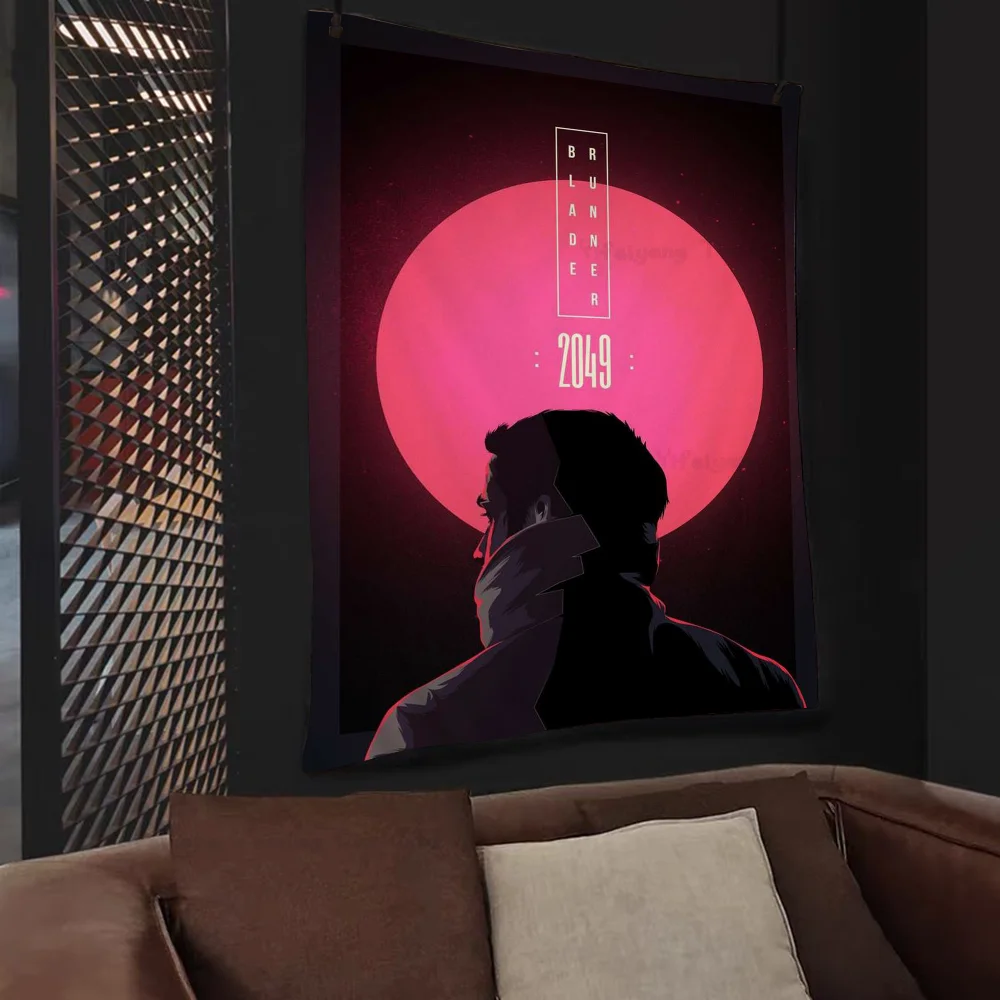 Movie Blade Runner Colorful Tapestry Wall Hanging Hippie Flower Wall Carpets Dorm Decor Japanese Tapestry image 3