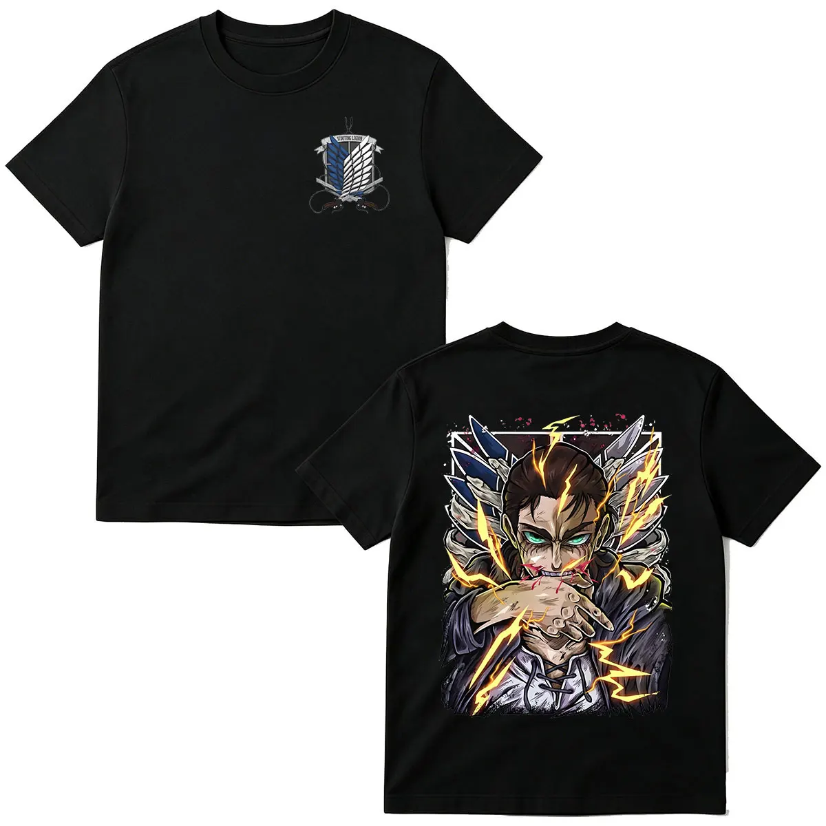 camiseta-masculina-de-algodao-oversized-com-estampa-do-anime-attack-on-titan-personagens-levi-ackerman-e-eren-yeager-manga-curta-estilo-streetwear